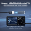 Audio Winner DSD256 Hi-Res Car DSP Controller, DSD256 Lossless Audio Player, Optical/Coaxial Output, 2TB Storage, 2” LCD Display for DSP Amplifier