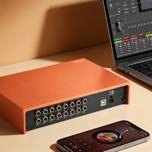 AudioWinner DSP1216 16ch wireless dsp car audio processor controlled by app and software