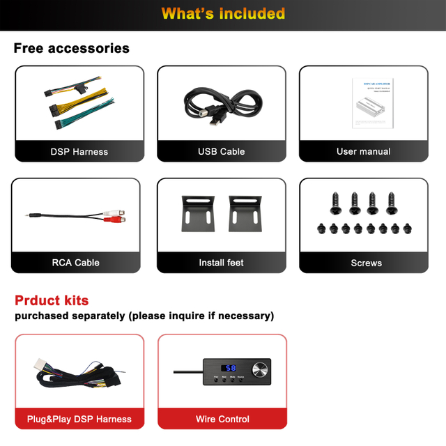 Audio Winner S810.8D 10CH DSP Car Audio Processor with 8channel Class D Amplifier