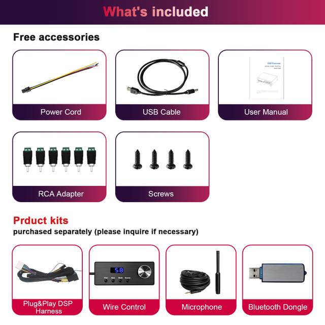 AudioWinner DSP680 6-in 8-out Auto Tuning Car Audio DSP Processor