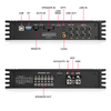 AudioWinner T68.6D High power 8 Channel DSP car audio processor with 6 channel class d car amplifier