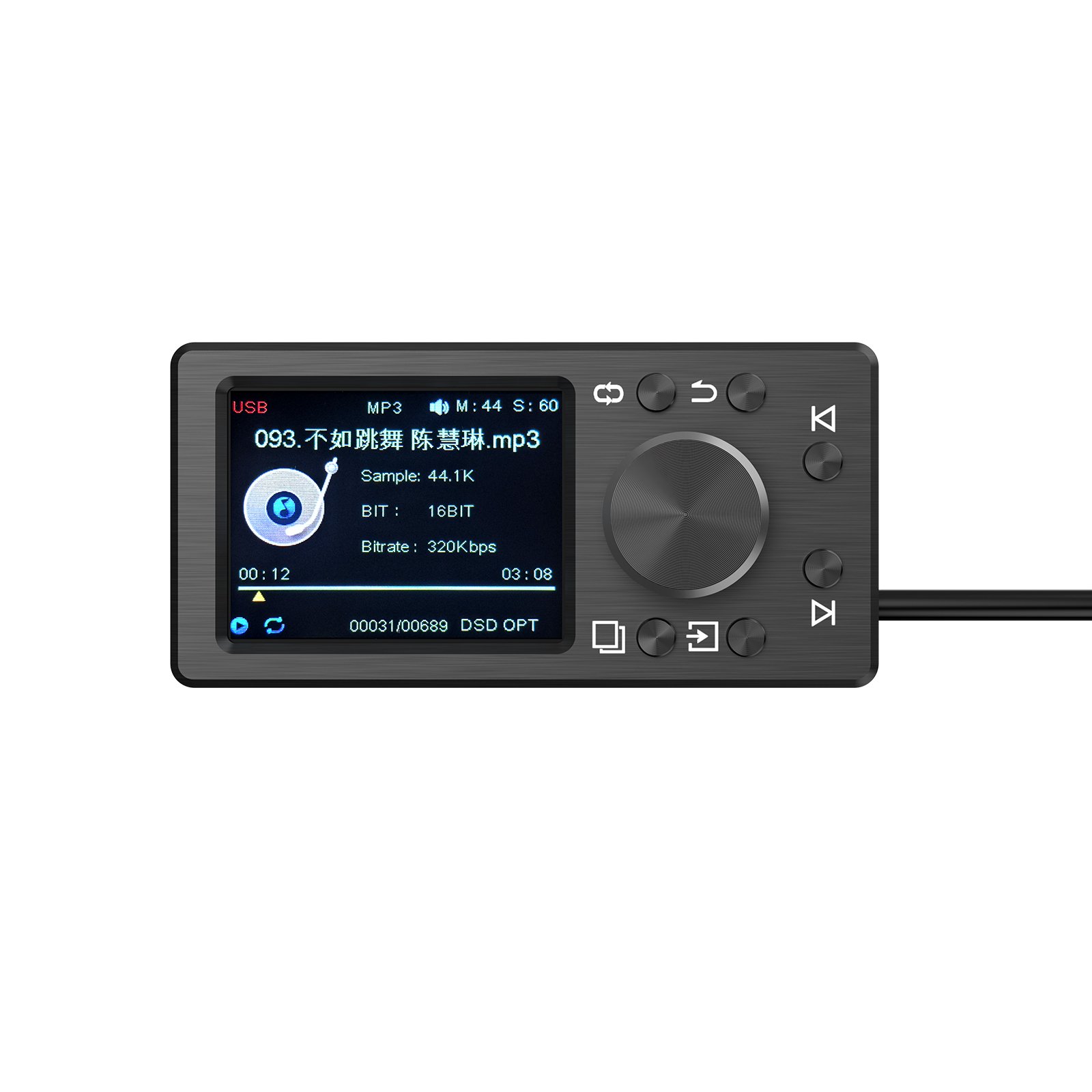 AudioWinner DSD Control And Audio Player for DSP, Multi-Format Hi-Fi Decoder with Buttons, Car Sound Upgrade Kit